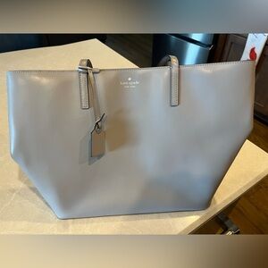 Kate Spade Taupe Leather Tote